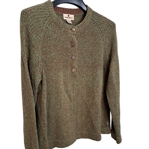 ✨️HP✨️WOOLRICH • Vintage • 4-Button Cardigan • Wool Blend • Large • EUC - Picture 6 of 9